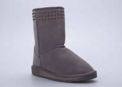 Oem Cow Leather Upper Snow Boots , Womens Winter Snow Boots