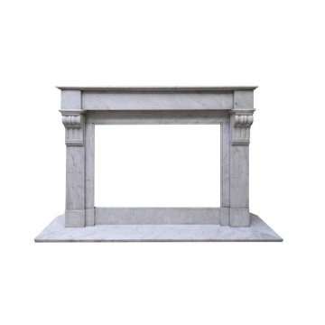 Custom Size Period Carrara Marble Mantel for Fireplaces