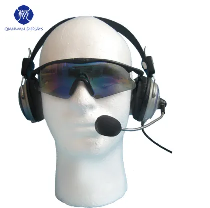 Cheap human hair foam mannequin head with shoulders