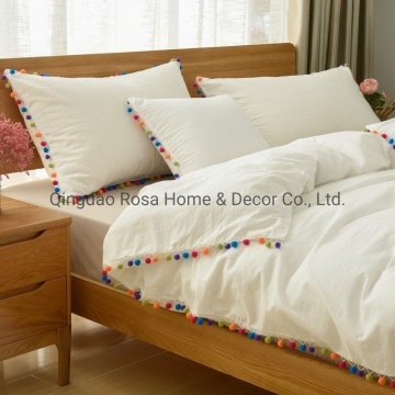 Colorful Ruffle Comforter Shell Twin Girls Duvet Cover