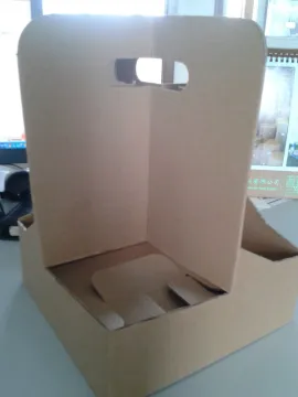 Take away disposable paper cup holder with 4 cups