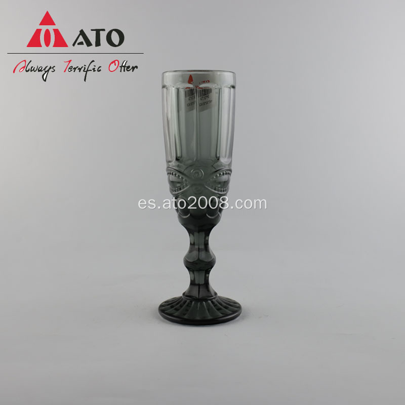 Drinkware personalizado Multi color champán copa de vidrio