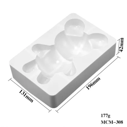 OEM Valentine's Day INS Style Silicone Gloomy Bear Chocolate Mousse Mold