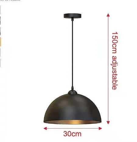 Simple Country Black Vintage Pendant Light for Factory Cafe Bar