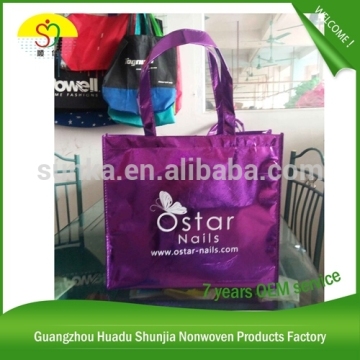 China supplier 2015 Hot Sale Purple Eco Friendly Pp Nonwoven Bag