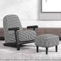 Plaid Sofa Arm Chairs And Ottoman