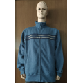 Mens Knit Zip melalui Panel Dada Top W