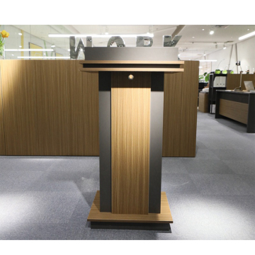 Movable Wood Modern Podium for Conference Rooms and More