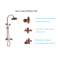 Combinaison de colonne de douche en bronze antique rouge