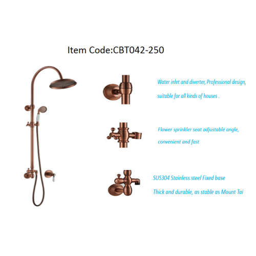 Ensemble de douche avec robinet de douche de salle de bain en aérosol de poêle à main