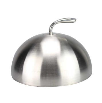 Areta de aço inoxidável Curva com tampa de bife de queijo derretimento