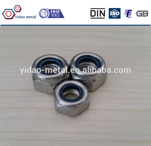 DIN985 Galvanized Hex Nylon Lock Nut