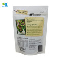 Custom printed compostable stand up pouch sealable packaging food