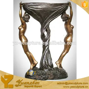 garden beautiful cast brass figure sculptures of nude women