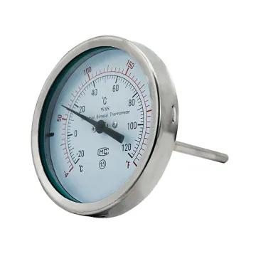 gauge stainless steel bimetallic thermometer