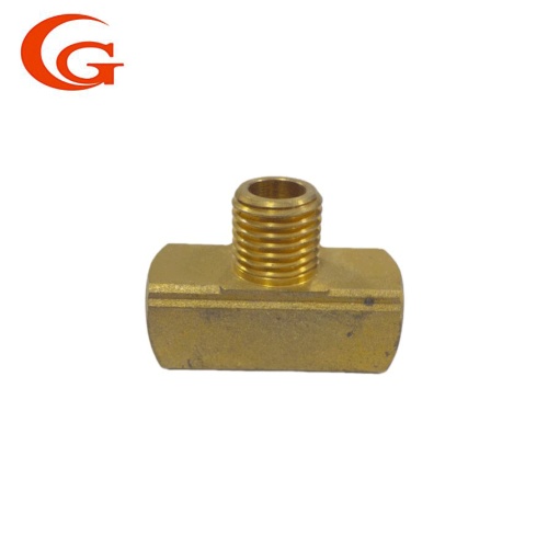 Boru Sistemleri için Endüstriyel Pirinç Tee Bağlantı Parçaları