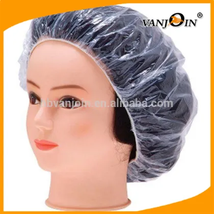 Cheap Strip Shower Cap / PE Shower Cap / Transparent Shower Caps