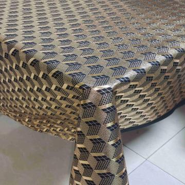 different pattern of PU Gold tablecloth