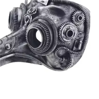 2025 Trending Cyborg Steampunk Plague Doctor Halloween Costume Props