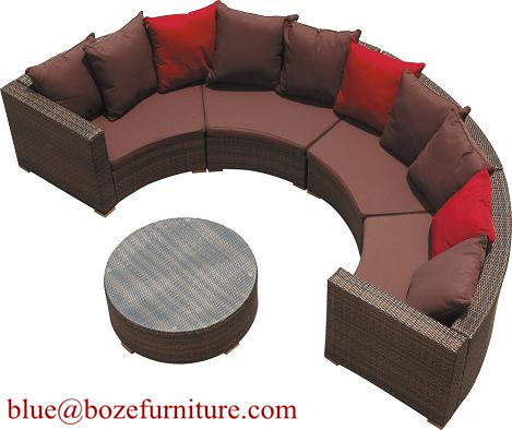 Garden Furniture High Quality Rattan Wicker Sofa Set (BZ-SF005)