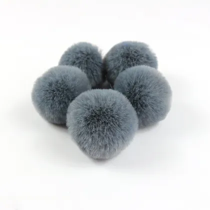 Colorful Faux Rabbit Fur Comfortable Pompom Ball