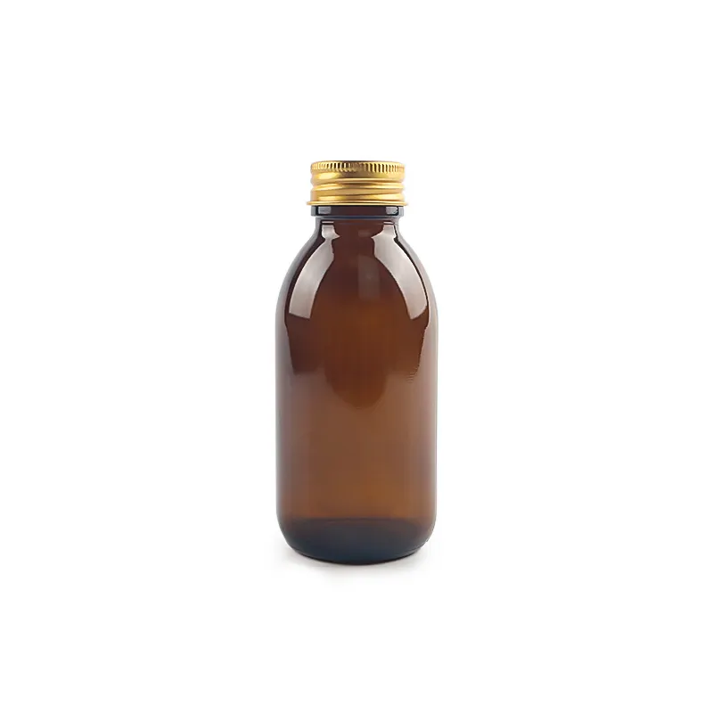 Amber 250ml Syrup Bottle4 Png