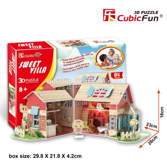 3d puzzle led Sweet Villa - kids toys