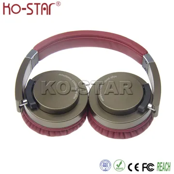 Shenzhen factory price foldable headband noise cancelling headphone with metallic coated