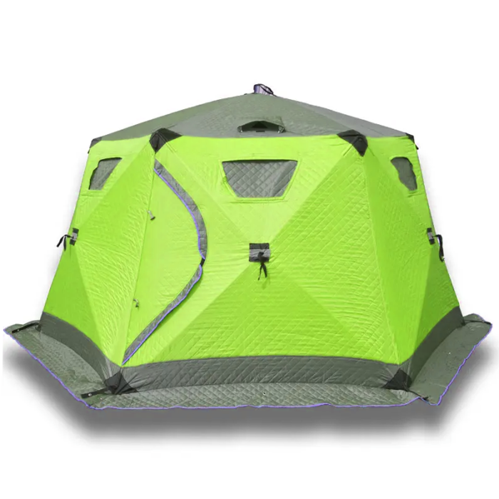 ਠੰਡੇ ਮੌਸਮ ਲਈ 6-ਪੈਨਲ ਸਰਦੀਆਂ ਦੀ ਬਰਫ ਫੜਨ ਤੰਬੂ