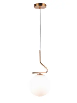 Glass shade cover industrial pendant light
