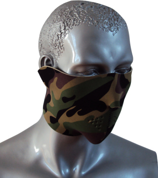 Qh-5517 Jungle Neoprene Half Face Mask