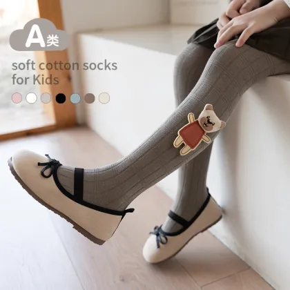 Red Little Bear Bamboo Joint Pantyhose