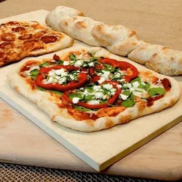 Commercial Baking pizza barbecue meat High Temperature Resistant Durable Cordierite Pizza Stone for Oven bamboo pizza peel