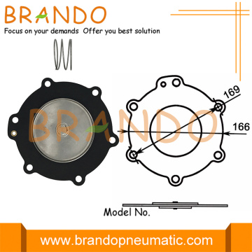 M75 Pulse Diaphragm Valve 3'' Inch Membrane Kit