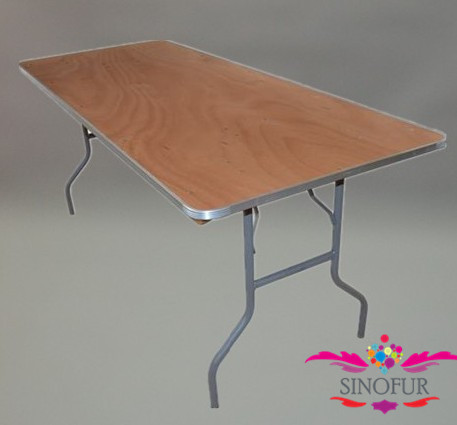 wood folding banquet table / wood dining table wholesale