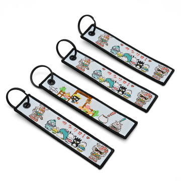 Custom Design Personalized Anime Embroidery Keychain
