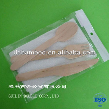 made in china wholesales disposable wooden spoon fork knife