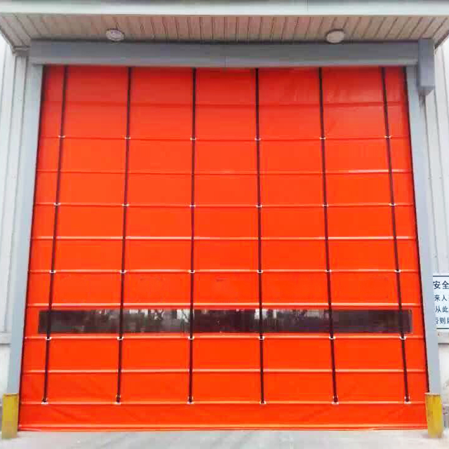 PVC frameless stacking high speed door