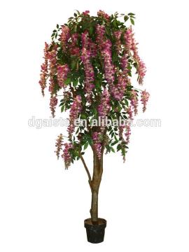 wedding decoration faux indoor ornament flower wristeria bonsai tree for wholesale