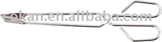 High quality 10" stainless steel food tong,stainless steel bread tong CK-T083