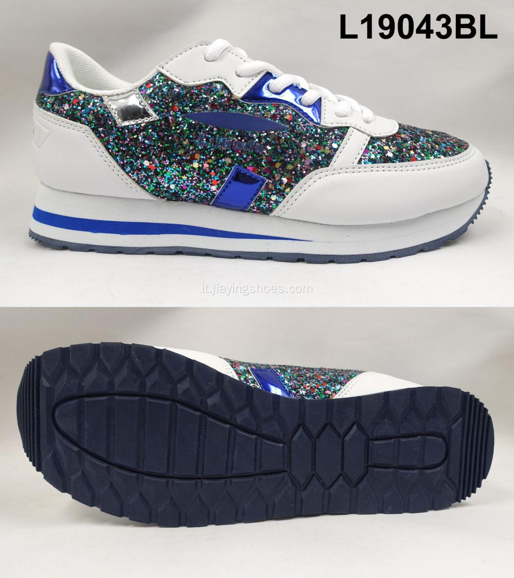 Scarpe da ginnastica con glitter all'ingrosso