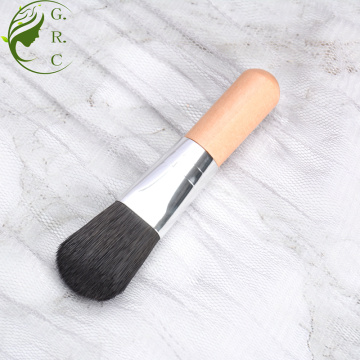 Brosse de fondation de maquillage en bois de 8 cm personnalisée 8 cm