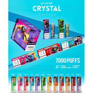 Disposable Vape Pen Vapme Crystal 7000 Puffs E-Cig