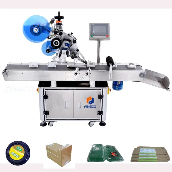 Labeling Machine for Box Surface Stickers: White Folding Packaging Paper Cube Box Lid Top Labeling Solution