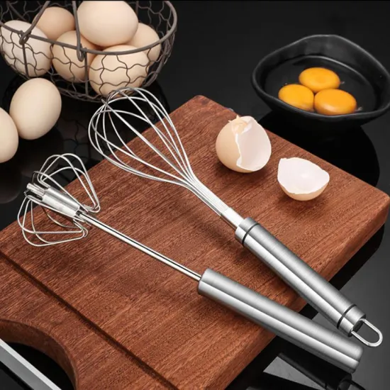 Stainless Steel Semi-Automatic Egg Whisk