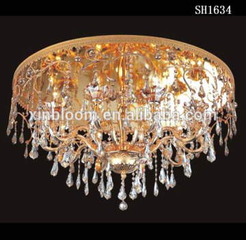 2015 new fashion and more shape pass ce very beautiful crystal celling lamp