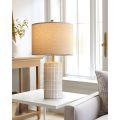 Ceramic Table Lamp with Linen Shade