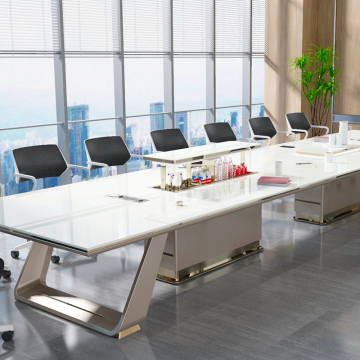 Slimme vergadertafel met lift en vriezer voor moderne vergaderruimtes