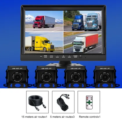 10.1 Inch HD CCTV Dash Cam - 360 Degree Security Camera for Trucks & Buses