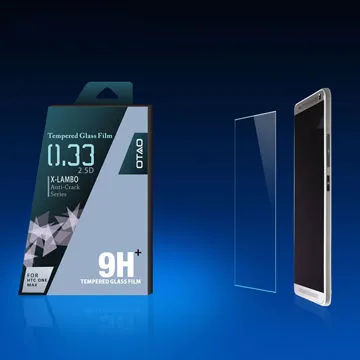 Super anti-crack tempered-glass mobile phone screen protector for HTC One/M7
